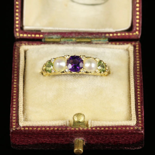 Antique Victorian Suffragette Ring 18Ct Gold Circa 1900.