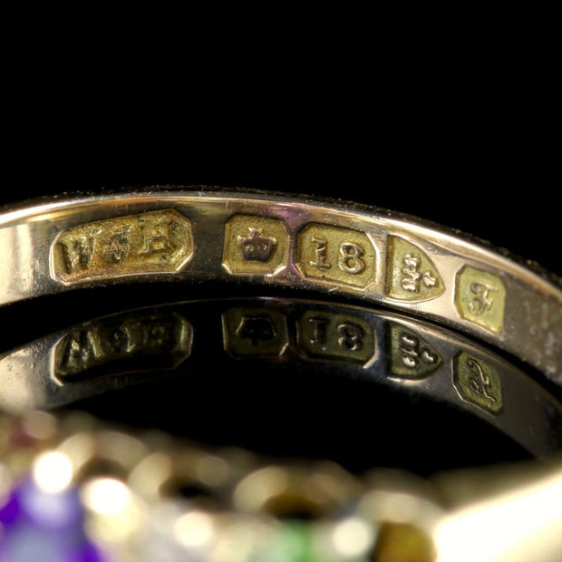 Antique Victorian Suffragette Ring 18Ct Gold Dated Chester 1905