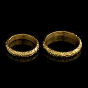 Antique Victorian Wedding Bands 18Ct Gold His And Hers Ring Circa 1860