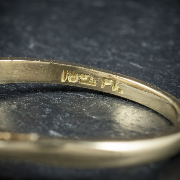 Antique Victorian Diamond Engagement Ring 18Ct Gold Circa 1900