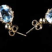 Aquamarine Gold Earrings 9Ct Gold
