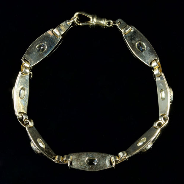 Aquamarine Bracelet 9Ct Gold Bracelet
