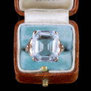 Aquamarine Ring 14Ct Gold 12Ct Aquamarine Circa 1930