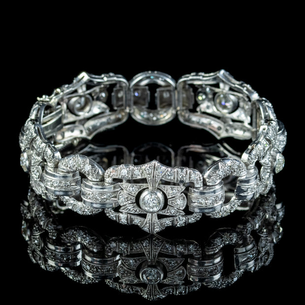 Art Deco Diamond Bracelet Platinum 9ct Of Diamond 