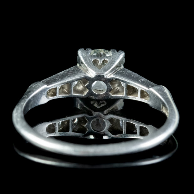 Art Deco Diamond Solitaire Ring 1ct Of Diamond Circa 1920