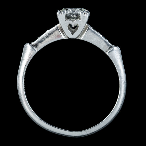 Art Deco Diamond Solitaire Ring 1ct Of Diamond Circa 1920