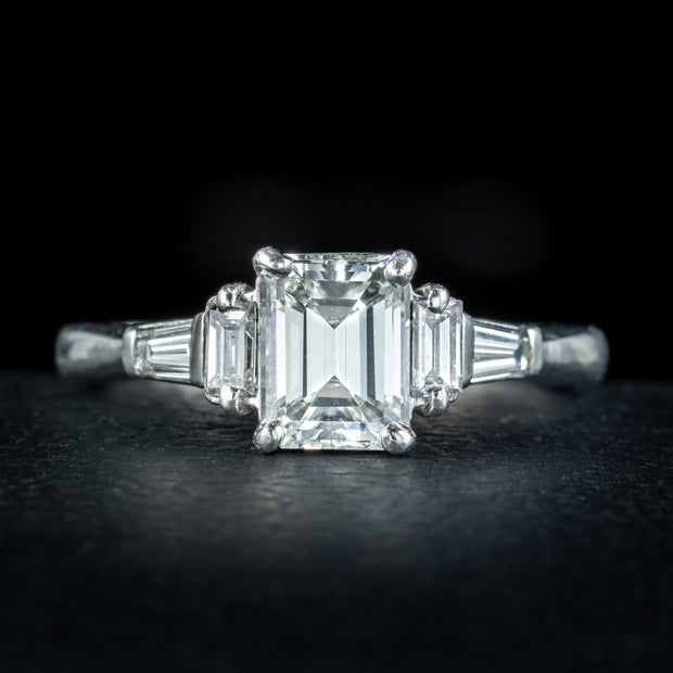 Art Deco Style Diamond Ring 1.50ct Of Diamond