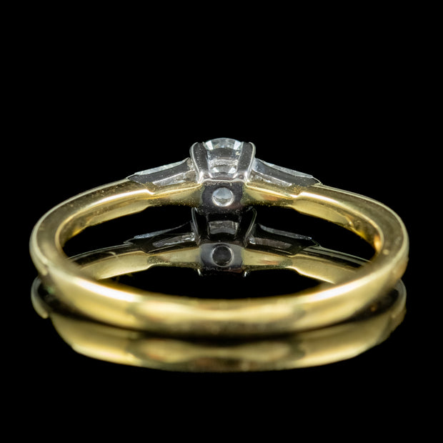 Art Deco Style Diamond Trilogy Ring 0.30ct Of Diamond