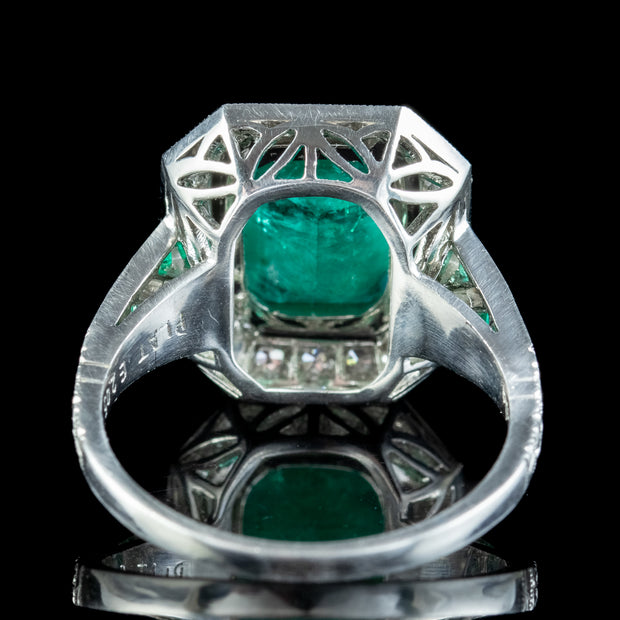 Art Deco Style Emerald Diamond Ring 2.25ct Of Emerald – Laurelle ...