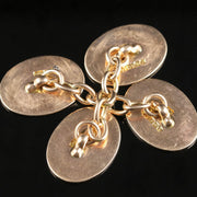 Art Deco Diamond Cufflinks 9ct Gold Dated 1922