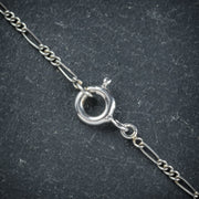 Black Opal Pendant Necklace 18Ct White Gold
