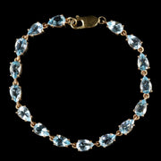Blue Topaz Bracelet 9Ct Gold Bracelet