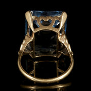 Blue Topaz Cocktail Ring 9Ct Gold Circa 1940