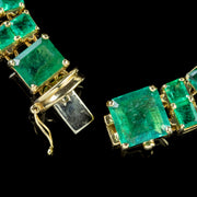 Colombian Emerald Bracelet 18Ct Gold 35Ct Emerald