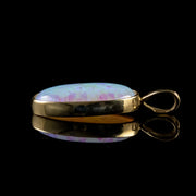 Cultured Opal Pendant 9Ct Gold 15Ct Opal