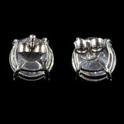 Cz Stud Earrings Sterling Silver 2Ct Cubic Zirconia