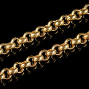 CABLE CHAIN NECKLACE STERLING SILVER 18CT GOLD GILT close