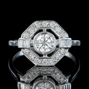 DIAMOND CLUSTER RING 18CT WHITE GOLD 1.50CT OF DIAMOND front