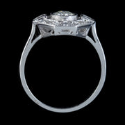 DIAMOND CLUSTER RING 18CT WHITE GOLD 1.50CT OF DIAMOND top