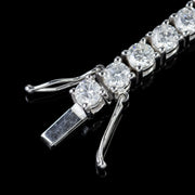 Art Deco Style Diamond Tennis Bracelet 7Ct Of Diamond 18Ct White Gold