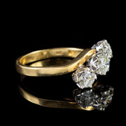 Edwardian Style Diamond Trilogy Ring 1.02ct Of Diamond Dated 1991