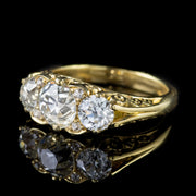 Victorian Style Old Cut Diamond Ring 3ct of Diamond with Cert