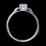 Double Diamond Engagement Ring 18Ct White Gold Dated 1979