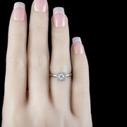 Diamond Cluster Ring 0.80ct Vs1-D Colour Diamond With Cert