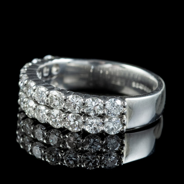 Diamond Half Eternity Ring Platinum 1.76ct Of Diamond 