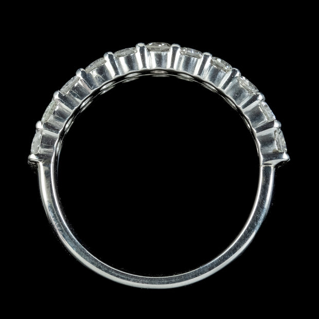 Diamond Half Eternity Ring Platinum 1.76ct Of Diamond 