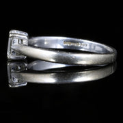 Diamond Engagement Ring Emerald Cut 18Ct White Gold