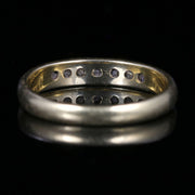 Diamond Half Eternity Gold Ring 18Ct Gold