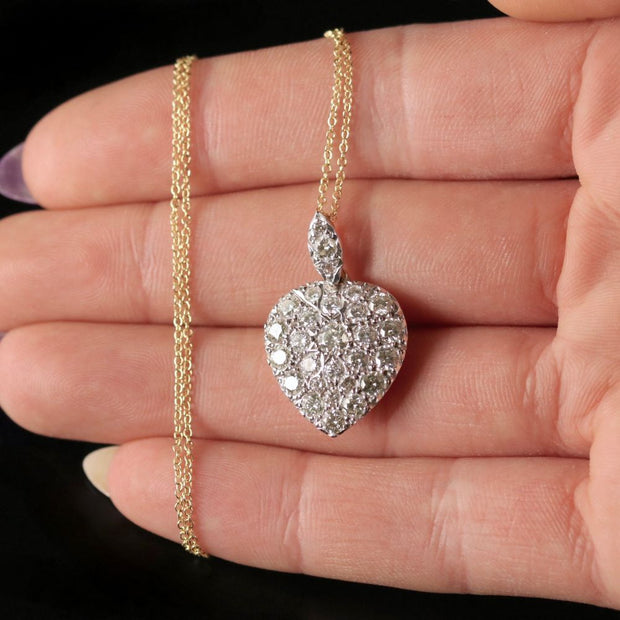 Diamond Heart 18Ct Pendant Necklace