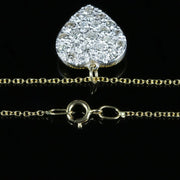 Diamond Heart Pendant With Chain 18Ct Gold 1Ct Of Diamonds