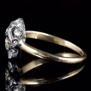 Diamond Memento Mori Skull Ring 18Ct Gold Silver Ring