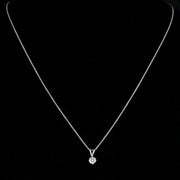 Diamond Pendant Necklace 18Ct White Gold 0.60Ct Diamond