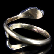 Diamond Ruby Serpent 18Ct Gold Ring