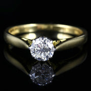 Diamond Solitaire Engagement Ring 18Ct Gold 0.70Ct Vs1 Dated 1977