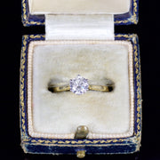 Vintage Diamond Solitaire Engagement Ring 18Ct Gold London 1980
