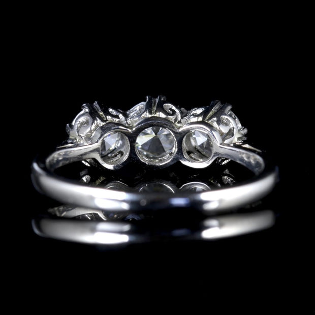 Diamond Trilogy Ring Platinum Diamond Engagement Ring