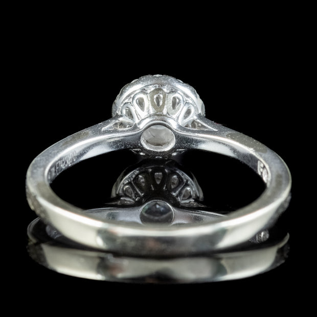 Edwardian Style Diamond Cluster Ring 0.35ct Of Diamond