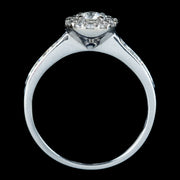 Edwardian Style Diamond Cluster Ring 0.90ct Of Diamond