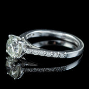 Edwardian Style Diamond Solitaire Engagement Ring 1.10ct Diamond