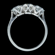 Edwardian Style Diamond Trilogy Ring 2.15ct Of Diamond