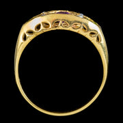 Edwardian Suffragette Style Ring Amethyst Peridot Pearl