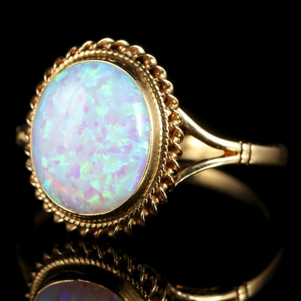 Fancy Opal Gold Ring 9Ct Gold 6Ct Opal