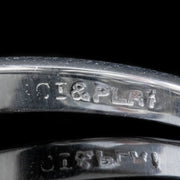 Vintage Four Stone Diamond Ring hallmarks