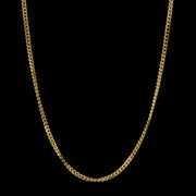 Victorian Style Gold Chain 18ct Gold On Sterling Silver