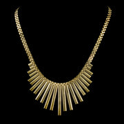 Gold Cleopatra Necklace 9Ct Yellow Gold Dated 1990