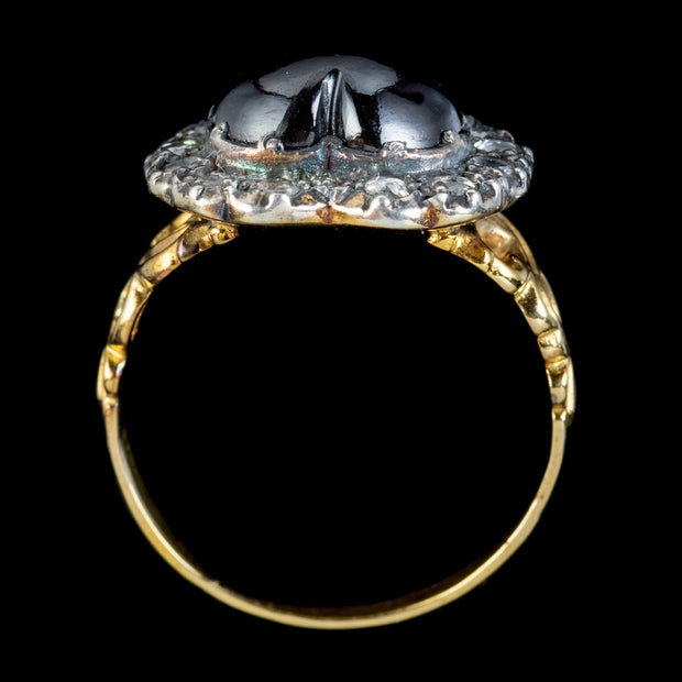 Garnet Diamond Heart Ring Silver 18ct Gold 4ct Garnet 1ct Of Diamond 
